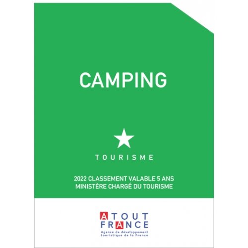 Panonceau CAMPING 1 étoile