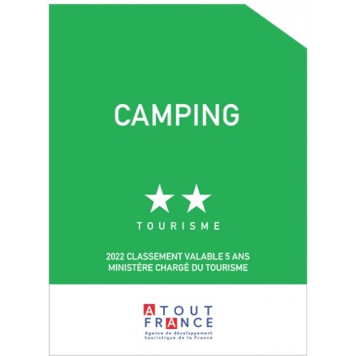 Panonceau CAMPING 2 étoiles