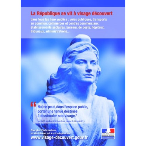 Affiche officielle Marianne - visage découvert