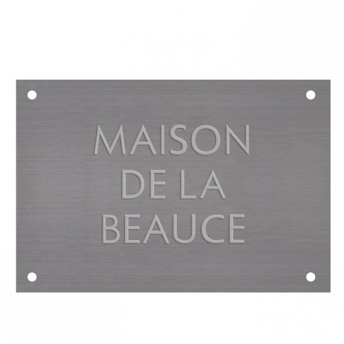 Plaque professionnelle aluminium - Sur Mesure