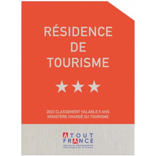 Plaque Résidence de Tourisme 3*