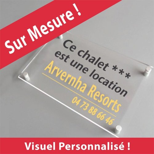 Plaque professionnelle plexiglass - Sur Mesure