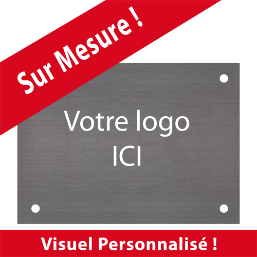 Plaque professionnelle personnalisée PVC Or